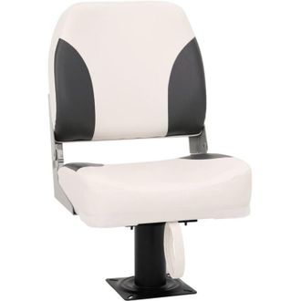 vidaXL Sedile pieghevole per barca 1 set Schienale Basso con Cinghia vidaXL