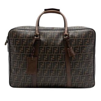 Fendi Vintage, unisex, Bruin, ONE Size, Leer, Pre-owned Reistas