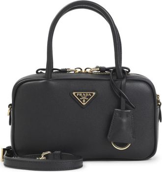 Prada Black Logo Satchel