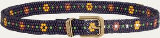 Etro Floral Beaded Belt