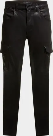 Monfrere Men & apos;s Preston Coated Denim Cargo Pants