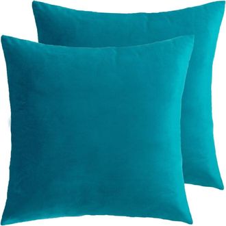OEM Juego De Dos Fundas De Almohada Decorativas, Fundas Cuadradas De Terciopelo Suave, Adecuadas Para Sof&aacute;s, Camas Y Salas De Estar, 20x20 Pulgadas