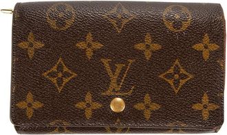 Louis Vuitton Brown Leather Porte-Tresor Zip (Authentic Pre-Loved)