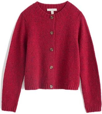 Seasalt Cornwall Dawson Pick Merino Wool Blend Cardigan in Dahlia at Nordstrom, Size 16 Us