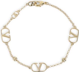 Valentino Garavani VLogo Signature Armband - Dames - Armbanden - Geel - M - Accessoires