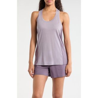 Smartwool Active Mesh Racerback Tank in Purple Storm Heather at Nordstrom, Size X-Large