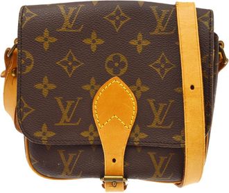 Louis Vuitton Cartouchiere Monogram Canvas Brown Canvas Handbag (Pre-Owned)