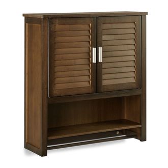 Relaxdays Juego De 3 Muebles De Ba&ntilde;o Lamell, Mueble Bajo Lavabo, Mueble Colgante, Mueble De Ba&ntilde;o, Bamb&uacute;, Marr&oacute;n