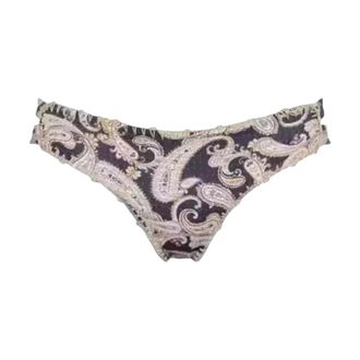 Del Maar Bikinitop met Patchwork Print - Dames - Badkleding - Blauw - Maat: L Polyamide