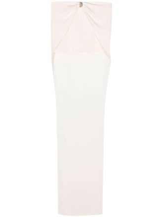 Blumarine Gonna lunga a vita alta - Bianco