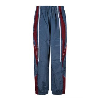 Martine Rose Training Trousers & Tights, male, Blue, XL, Panelled Track Pant
