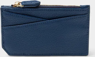 Simons Womens Angular-pocket pebbled card holder