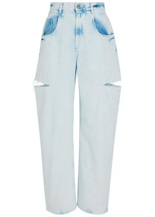 Maison Margiela Cut-out Wide-leg Jeans - Light Blue - 27 (W27 / UK8-10 / S)