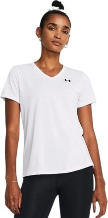 Under Armour Dames/Dames V-hals T-shirt (Wit)