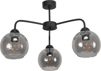 OEM L&aacute;mpara De Techo Industrial Tipo Loft, Color Negro, Roger 13-782