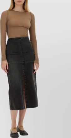Maison Margiela denim high-rise maxi skirt