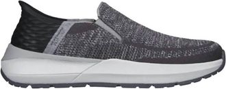 Skechers Mens Neville Shoes In Charcoal/grey