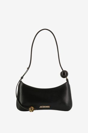 Jacquemus Schultertasche aus Glattleder Le Bisou Perle