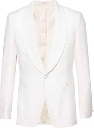 Fursac shawl-lapels tuxedo jacket - men - Mohair/Silk/Virgin Wool/Viscose - 50 - Neutrals