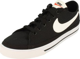 Nike Court Legacy CNVS Mens Trainers CW6539 Sneakers Shoes (UK 11 US 12 EU 46, Black White 002)
