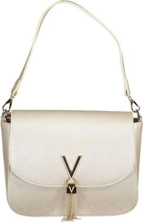 Valentino Metallic Schoudertas met Kwastje - Dames - Schoudertassen - Grijs - ONE Size - Tassen