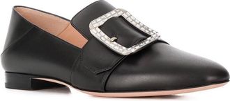 Bally Ladies Janelle Black Leather Loafers