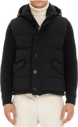 Moorer Zwarte Hybride Dons Bomberjack - Heren - Winterjassen - Zwart - XL - Jassen
