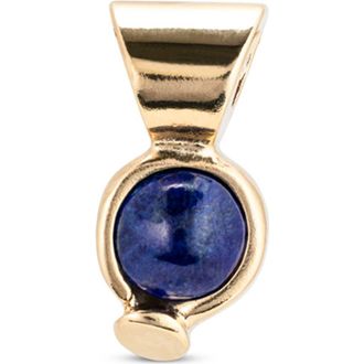 UNOde50 Charm Plated in 18K Gold and Blue Stone at Nordstrom