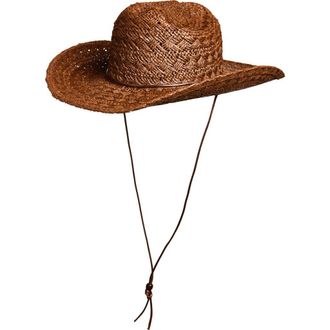 Lack of Color Phoenix Straw Cowboy Hat in Carob at Nordstrom, Size Small