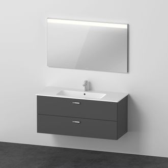Duravit Duravit - Xbase, Juego De Muebles De Pared, Con Espejo Led, Lavabo