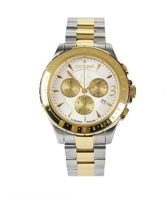 Roberto Cavalli by Franck Muller Chronograph Quartz Silver Dial Mens Watch