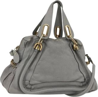 Chlo&eacute; Pre-owned Handbags, female, Gray, Size: ONE SIZE Pre-owned Hand Bag