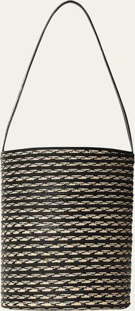 The Row Beau Small Striped North-South Shoulder Bag