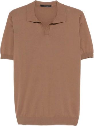 Tagliatore Keith Polo - Heren - Polos - Bruin - 2XL - Katoen - Tops