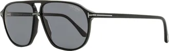Tom Ford Mens Navigator Sunglasses TF1026-N Bruce 01D Black/Gunmetal 61mm