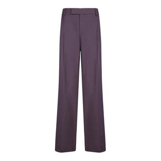 Federica Tosi Broeken, Dames, Paars, M, Leer, Wide Frescolana Broeken