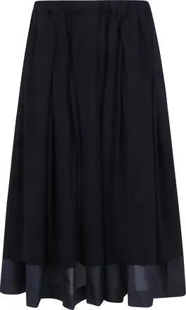 Comme Des Gar&ccedil;ons Midi Skirt Polyester Tropycal