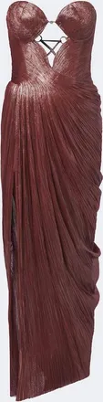 Maria Lucia Hohan Huda metallic corset gown