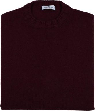 Sonrisa Burgundy Wool Crew-Neck Sweater