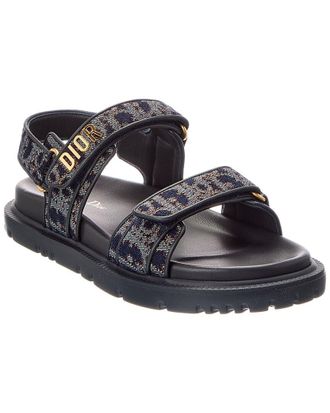 Dior Canvas & Leather Sandal