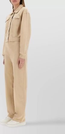 Moschino cotton relaxed-fit wide-leg trousers urban