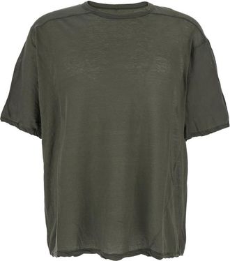 Rick Owens Dark Green Solid T-Shirt