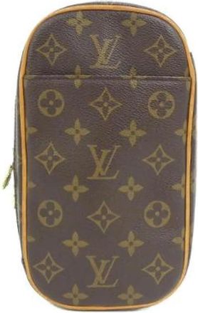Louis Vuitton Pre-owned Pochette Gange Monogram Schoudertas - Dames - Vintage Schoudertas - Bruin - ONE Size - Vintage