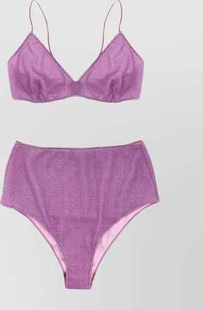 Os&eacute;ree radiance high-waisted shimmer bikini
