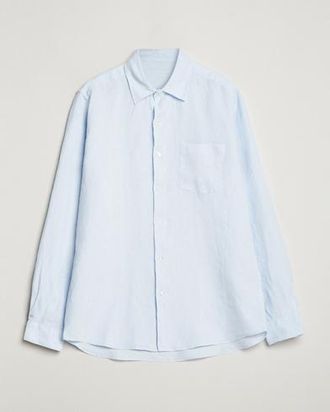 A Day's March Abu Linen Shirt Light Blue