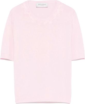 Ermanno Scervino Pink & Purple Maglia Top