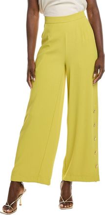 Gracia Wide Leg Half Button Open Casual Pant