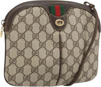 Gucci Pre-owned Plastic Cross Body Bag - Dames - Vintage Schoudertas - Beige - ONE Size - Vintage