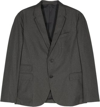 Neil Barrett single-breasted blazer - men - Polyester/Polyester - 46 - Grey