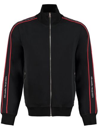 Alexander McQueen logo-print track jacket - Black